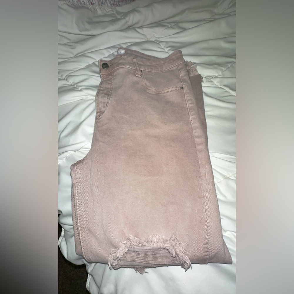 Risen Distressed Jeans Blush